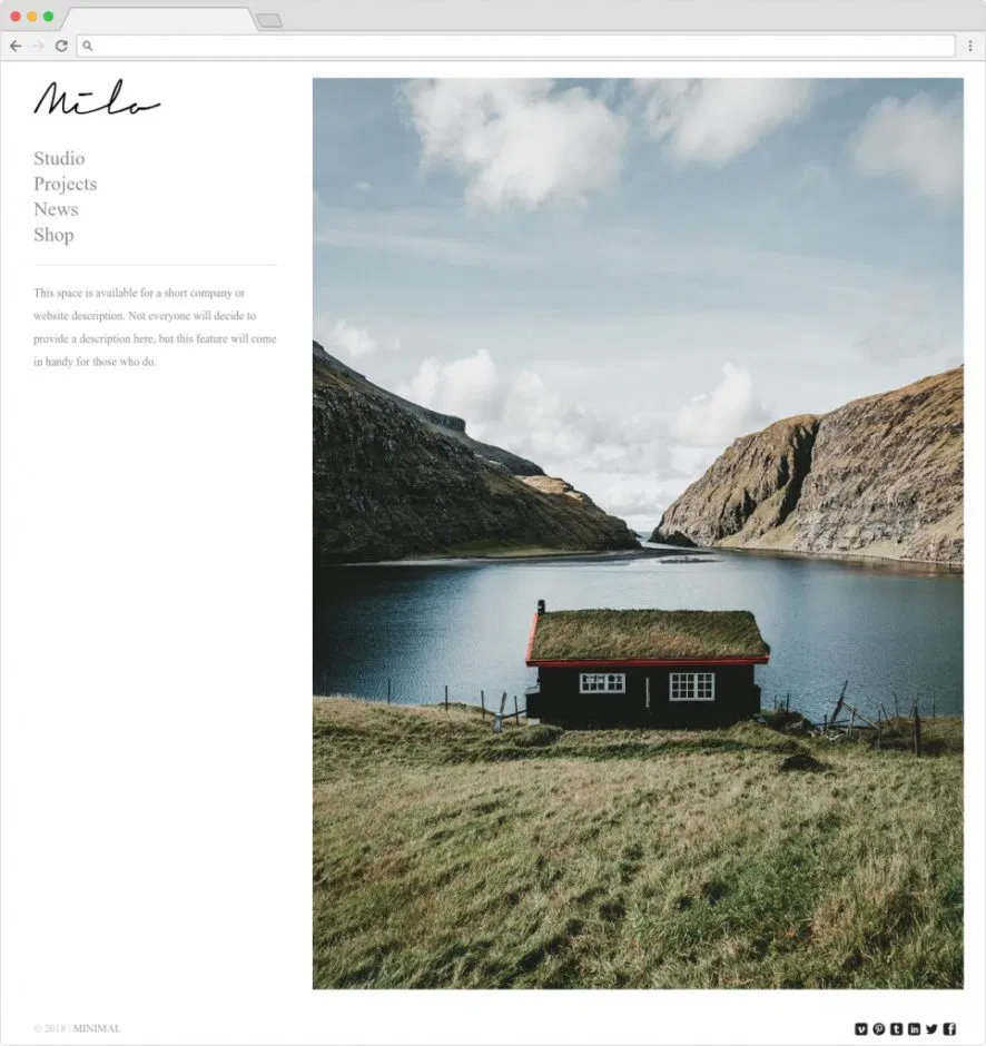 Milo Flat Minimalist WordPress Multipurpose Themes 1