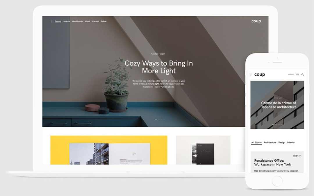 Coup WordPress blog theme