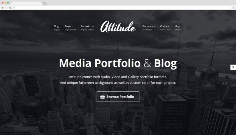 Attitude WordPress Multimedia Video Portfolio Theme