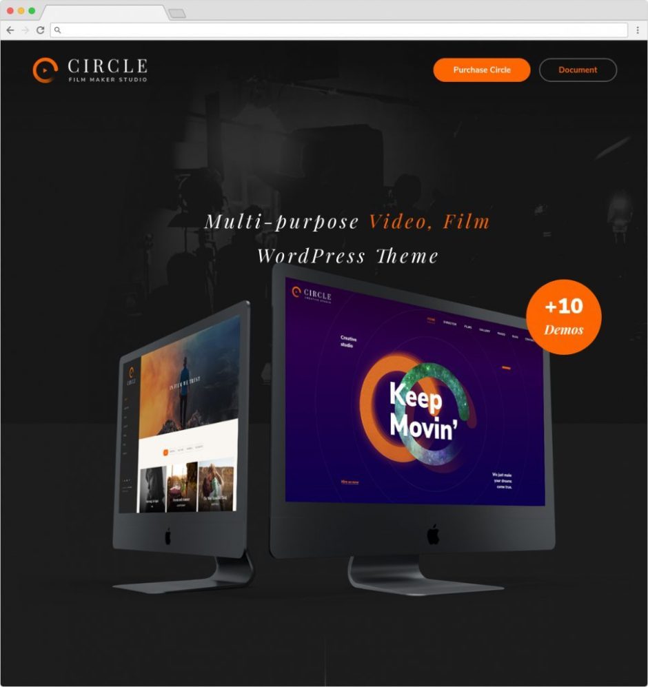 Circle Filmmaker Studio WordPress Video Theme