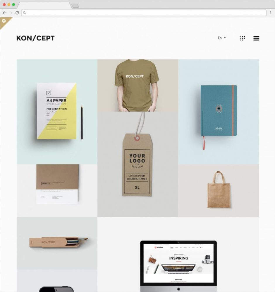 KonCept WordPress Portfolio And Video Theme