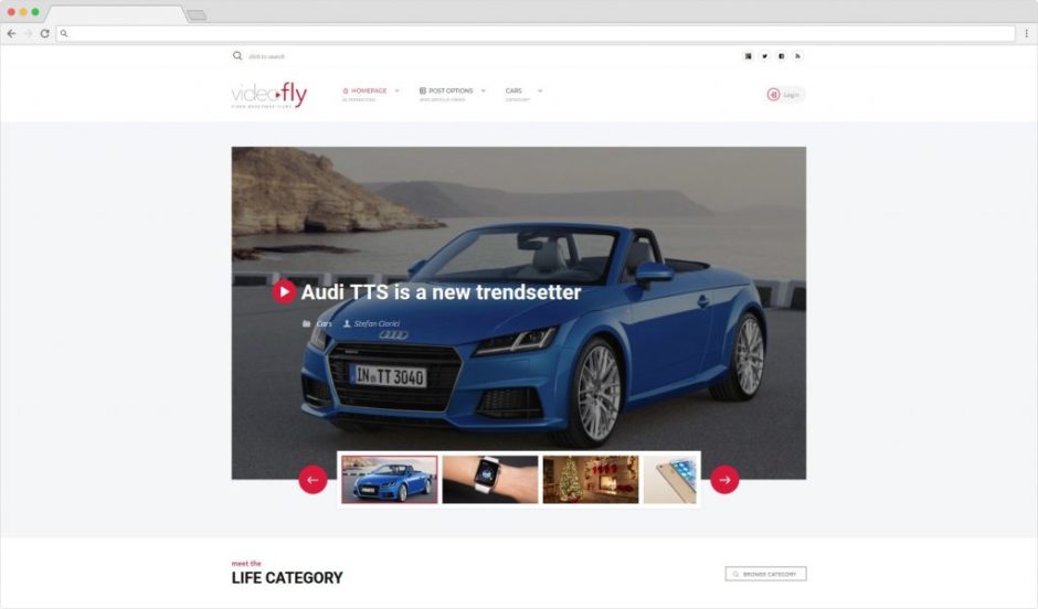 Videofly WordPress Blog Theme For Videos Videofly WordPress Blog Theme For Videos