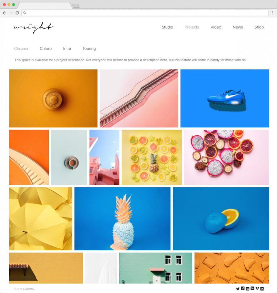 Wright Clean Flat Minimalist WordPress ECommerce Theme 001